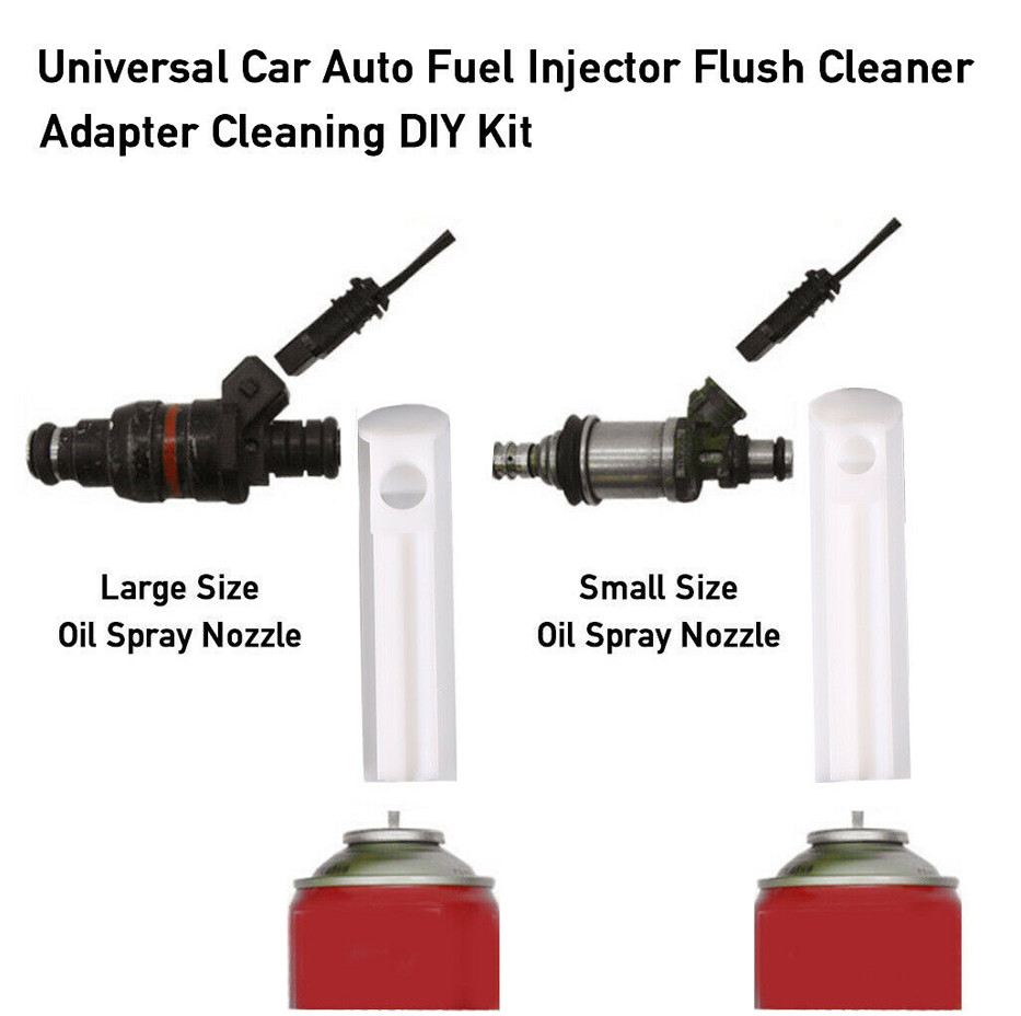Car Vehicles Fuel Injector Flush Cleaner Adapter Kit Universal Cleaning Tool USA