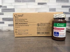 CURAD Iodoform Gauze Packing Strip 1"x 5yds Sterile Wound Medical Dental 12-PACK