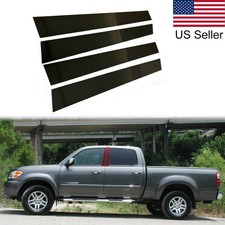 4pcs Glossy Piano Black Pillar Posts Door Covers For 2000-2006 Toyota Tundra 4pcs Glossy Piano Black Pillar Posts Door Covers For 2000-2006 Toyota Tundra