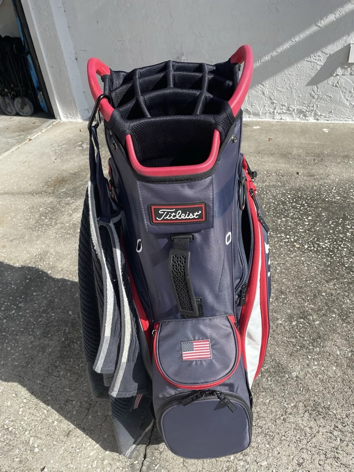 Bolsa Carrito Titleist, Rojo Blanco y Azul Foto 3 de 4