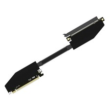 ADT-Link Dual Reverse Bend GPU Extension Cable PCIe 5.0x16 for Server Chassis