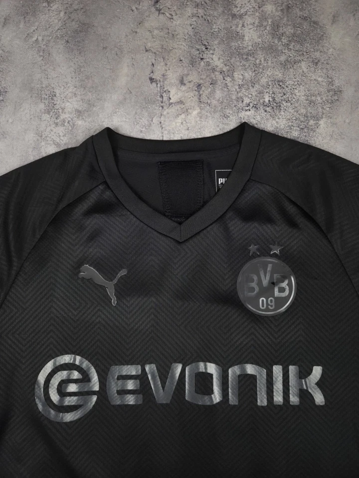 Puma Borussia Dortmund Soccer Jersey 2019 Special Edition Blackout #17 HAALAND - Image 3 of 4