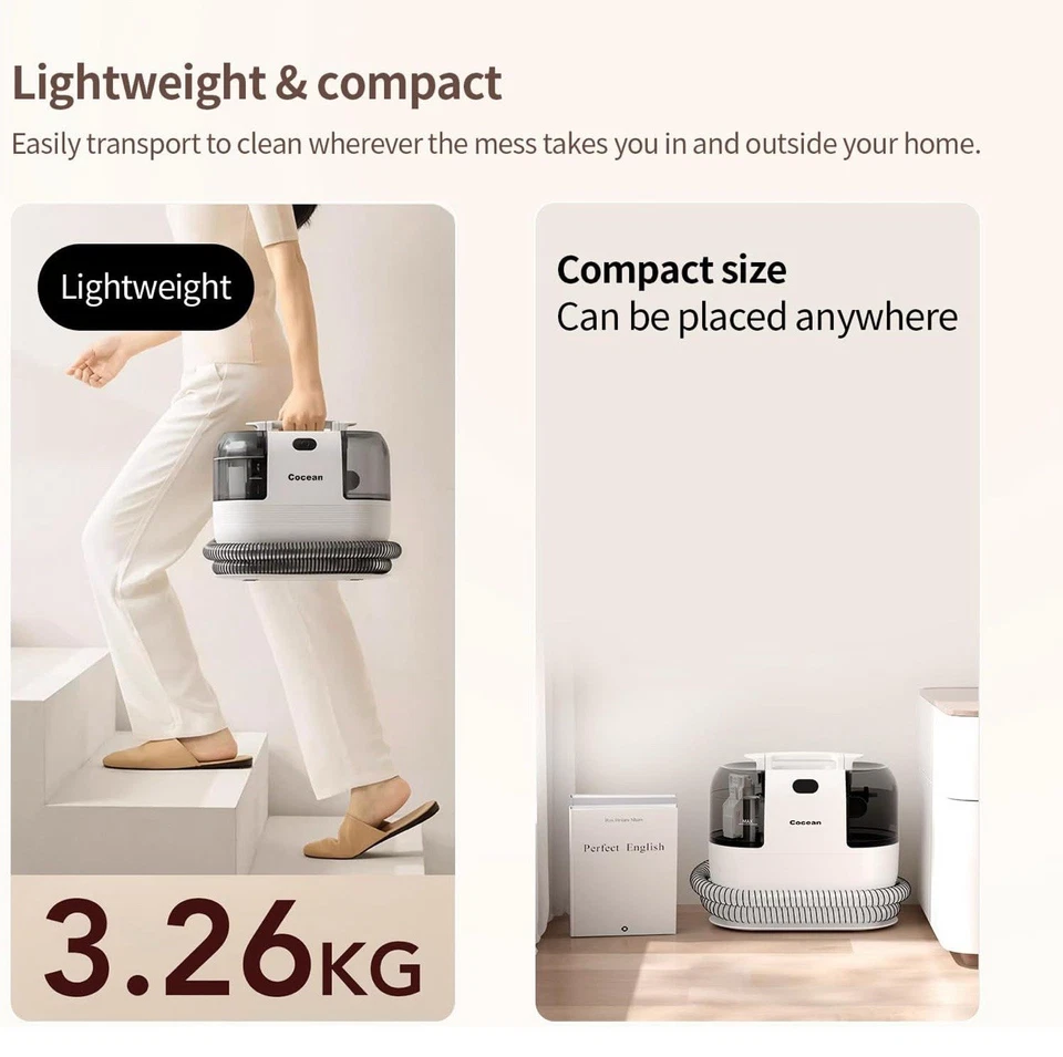 Multi-Purpose Portable Carpet and Upholstery Cleaner, Carpet Cleaner Machine ... - image 2 of 3