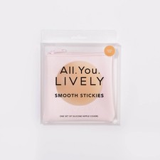 LIVELY The Smooth Reusable Stickies Nipple Covers for Women - Warm Oak