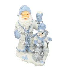 1999 Snow Buddies The Encore Group Santa With Buddy On Train Resin Figurine VTG