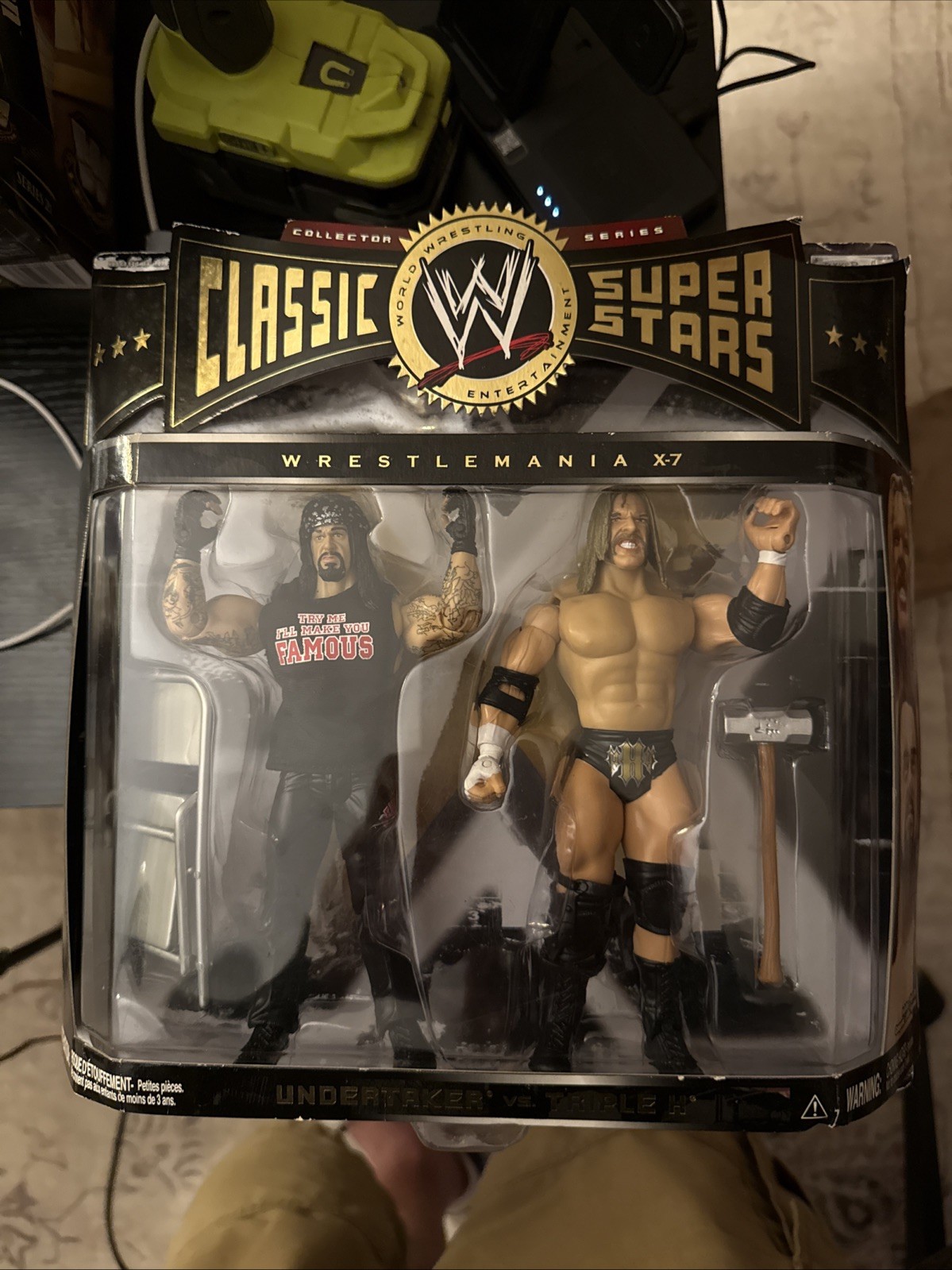 RARE Undertaker vs Triple H WRESTLEMANIA 17 ** Shop EXCLUSIVE WWE Classic Jakks 