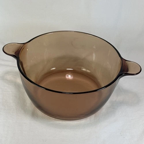 Pyrex Vision Ware NO LID 4.5L Vintage Corning Ware Amber Dutch Oven Pot USA