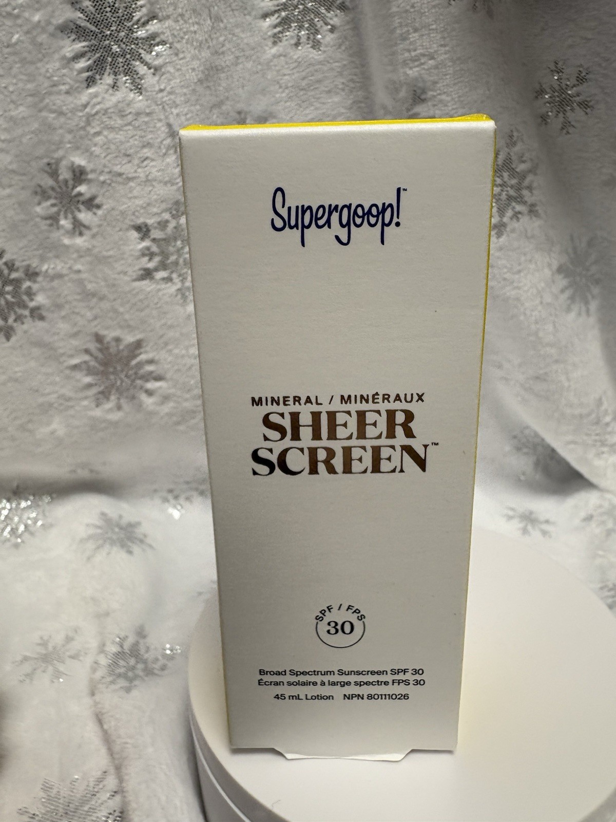 Supergoop! Mineral Sheer Screen SPF 30 Sunscreen Lotion 1.5 Oz./45 ML NIB