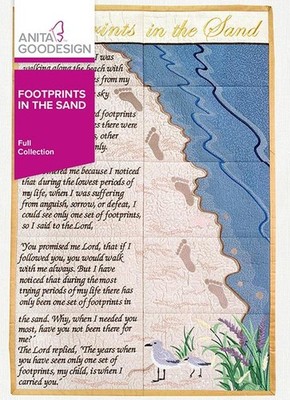 Anita Goodesign Footprints in the Sand Embroidery Machine Design CD NEW 175AGHD