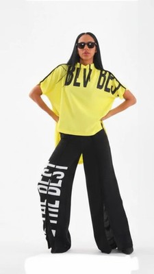 Bukezy 2 pcs Palazzo Pants Set