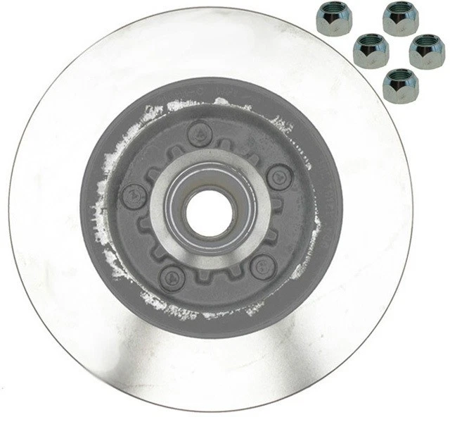 Rotor y buje de freno de disco con frenos Raybestos - se adapta a Dodge Challenger 1972-1970 delantero Foto 2 de 4