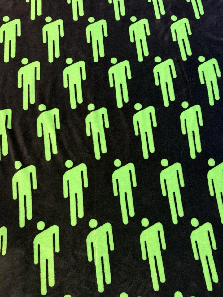 RARE! Sold Out 2019 Billie Eilish Plush Tour Blanket Throw All Over Print - Image 2 of 4