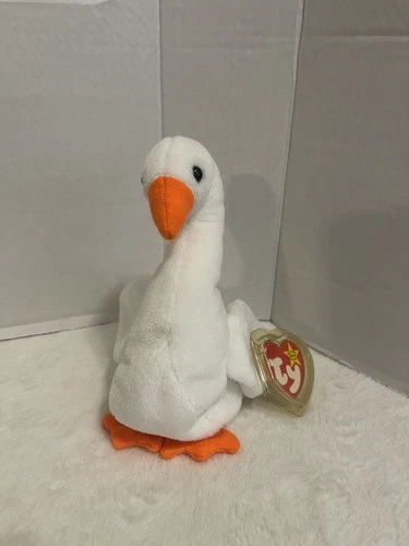 TY Beanie Baby Babies GRACIE The White Goose Swan 1996 MINT w/ tags Vintage