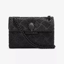 London fashion style Small Black Mini rhinestones Crossbody Shoulder Bag