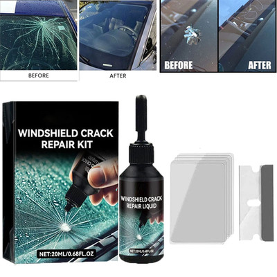 Automotive Nano Glass Repair Fluid Windshield Repair Kit for Chips and Cracks