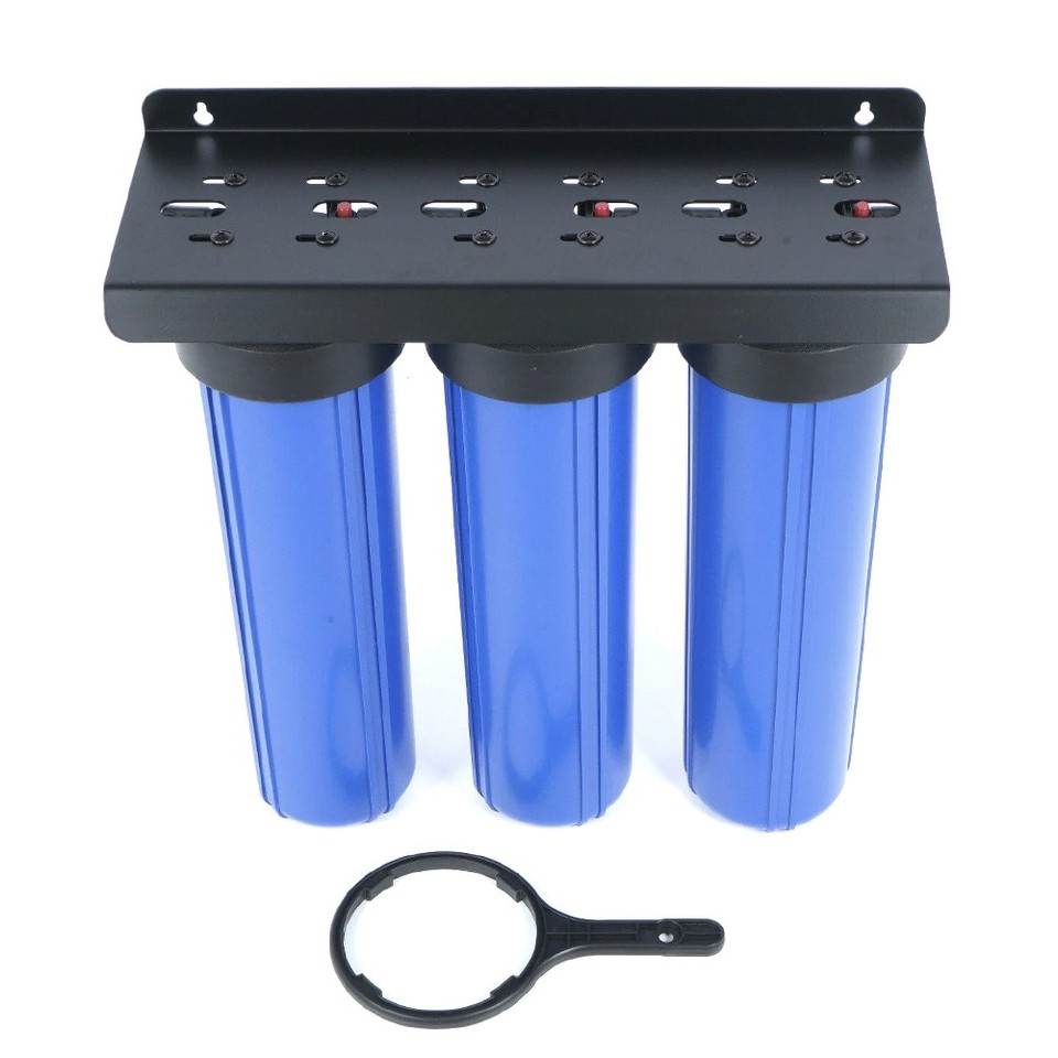 20"x4.5" Large Triple Whole House Water Filter System 3 stages Rain ...