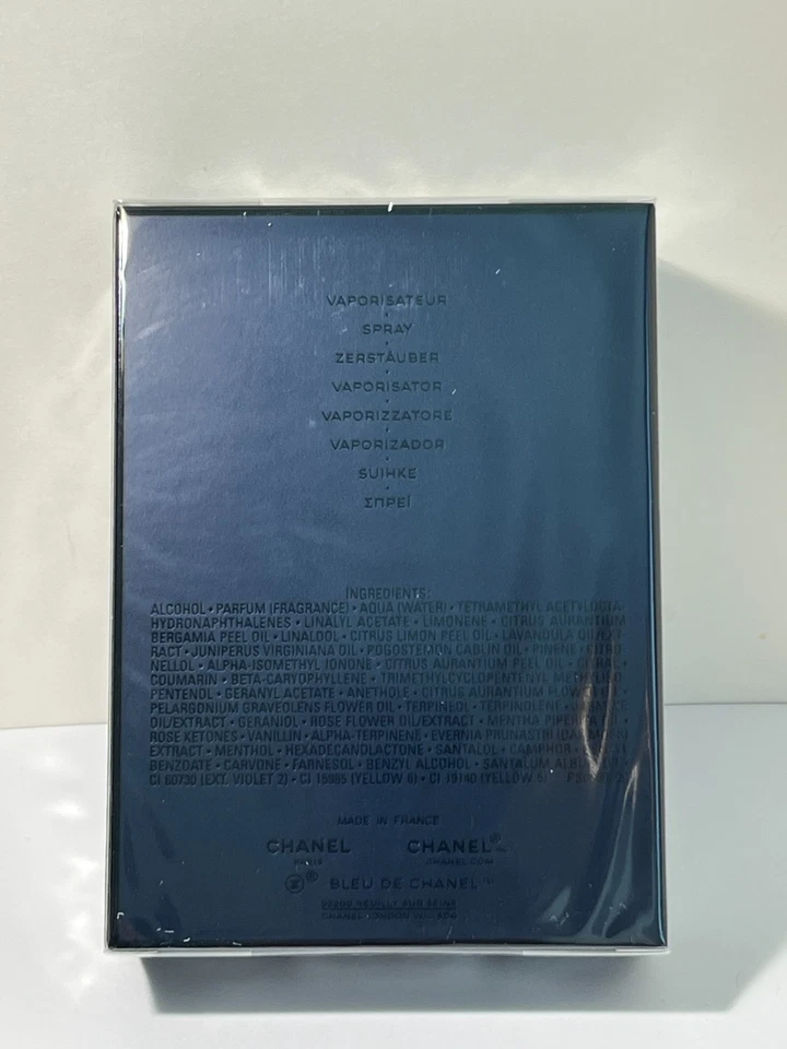 CHANEL Bleu de Chanel 3.4 fl oz Eau de Parfum Limited Edition SEALED Authentic! - Image 4 of 4