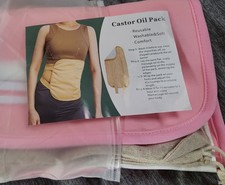 Castor Oil Pack Waist Wrap Reusable, Adjustab...