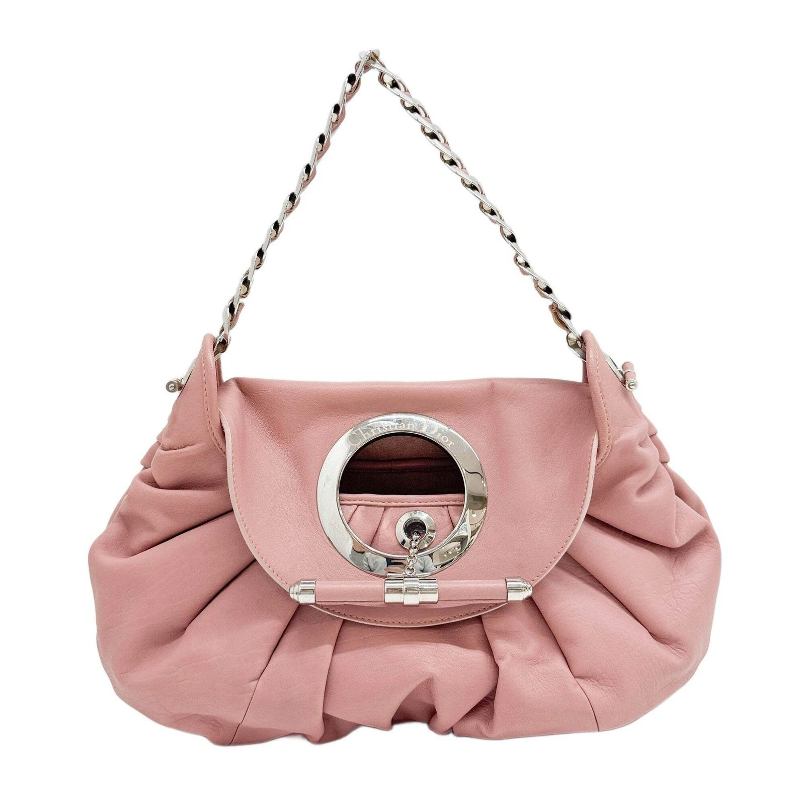DIOR Jazz Club Pink Leather Shoulder Bag