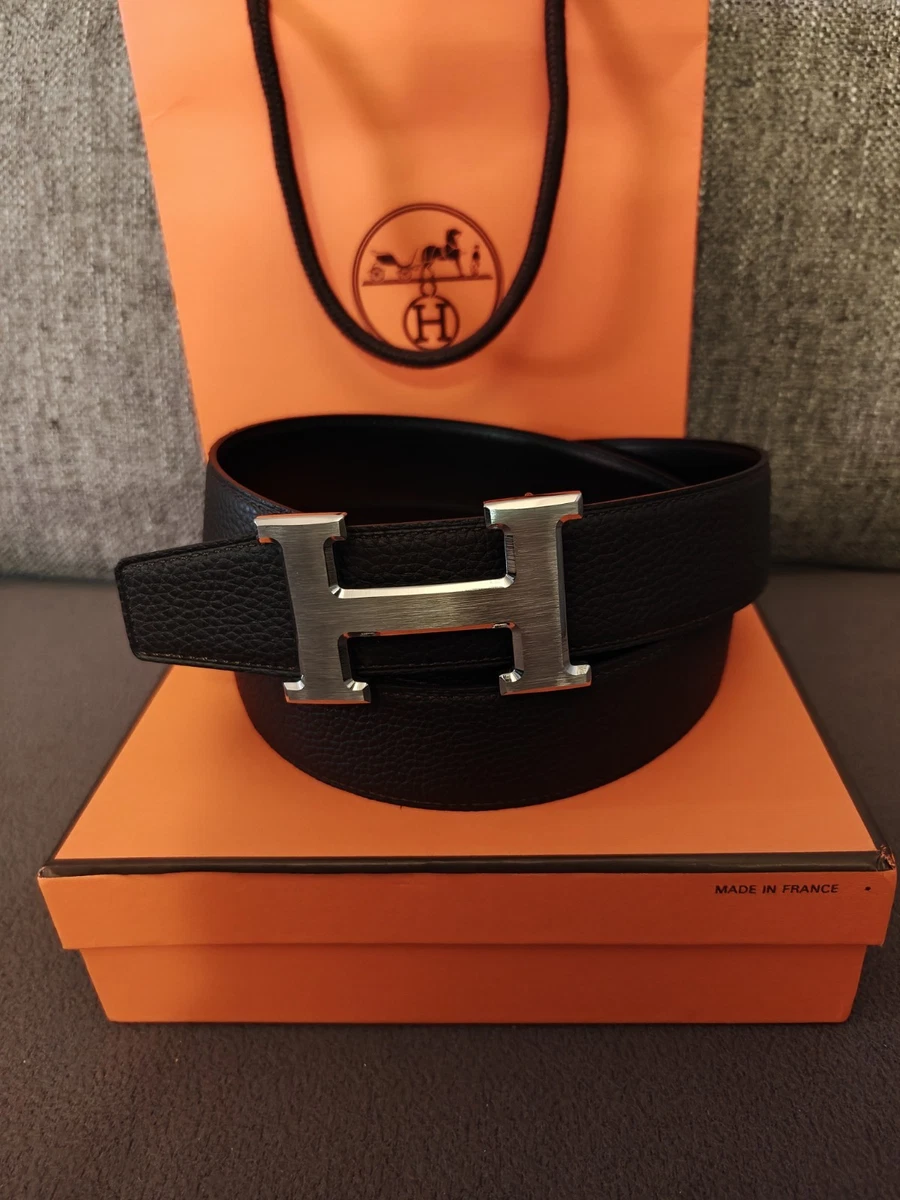 HERMÈS Leather Black Belts for Men for sale | eBay display picture 1