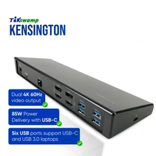 Original Kensington SD4750P USB-C 3.0 Dual 4K Hybrid Docking Station