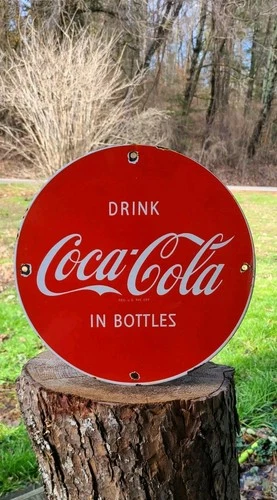 Coca Cola soda Advertising vintage porcelain sign