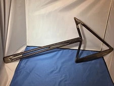 welded metal art sculptures titled "War Ax"