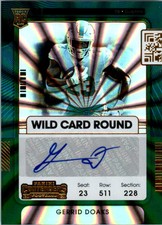 2021 Panini Contenders Wild Card #255 Gerrid Doaks Auto - NM-MT