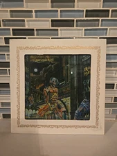 *SOMEWHERE IN TIME* Carnival Prize *IRON MAIDEN* Glass *6"x6" EDDIE MIRROR* Rare
