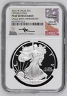 2016 1 oz American Silver Eagle Proof 30th Anniversary Edge Letter ASE NGC PF69