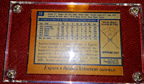 1976-1978 TOPPS LOT OF 4 RCS: MURRAY, MOLITOR, DAWSON, ECKERSLEY! CLEAN-HI-GRADE - Picture 12 of 13