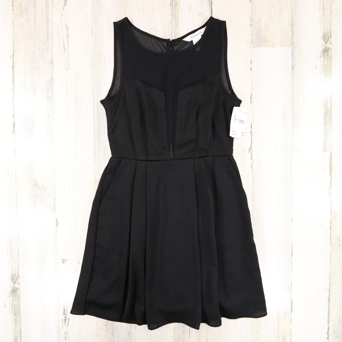 bcbg black sheer dress Lace & Jersey Gown Black / 4