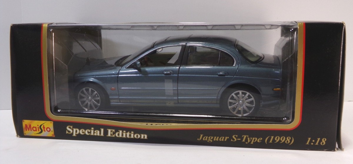 ミニカー jaguar S-TYPE 1/18 Maisto Jaguar S-Type 1998 1:18 Die Cast #31865 w/ OG Box