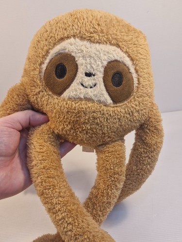 Fluffy Cute Brown Sloth Fiesta Plush Cuddly Toy 40cm Animal - Foto 10 di 10