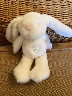 Chad Valley Mein erster weißer Hase Kaninchen Baby Stofftier Bettdecke (a7)