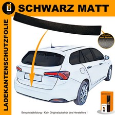 Lackschutzfolie Ladekantenschutz für Fiat Tipo Aegea Kombi ab 2016 Schwarz Matt