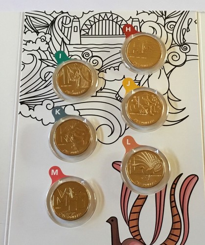 2021 Great Aussie Coin Hunt 2 - 26 A-Z UNC $1 Coins in Folder - Picture 4 of 6