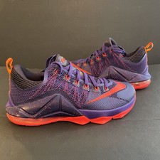 NEW NIKE LEBRON 12 XII LOW "Raptors" SZ 9.5 Court Purple/Crimson 724557-565