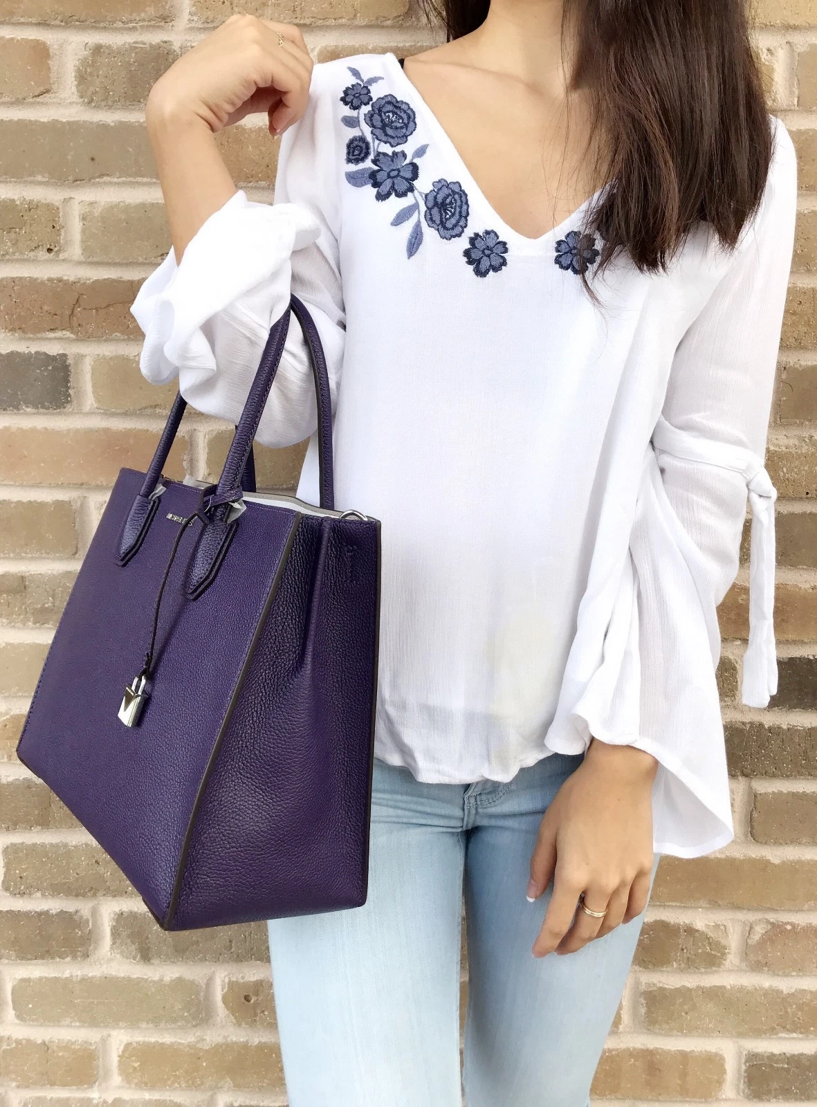 Borsa a tracolla Michael Kors Studio Mercer convertibile grande borsa in pelle