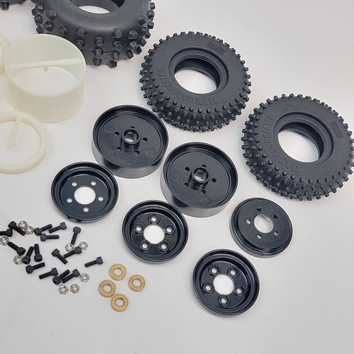 ASC6008 Team Associated RC10 Vintage Jay Halsey Edition Front Rear Tires Wheels - Picture 6 of 8