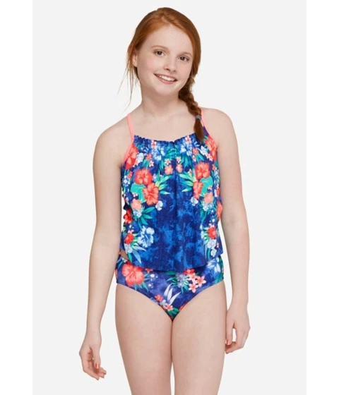 Justice for Girls Tropical Print Tankini Swimsuit UPick Size - Image 1 of 1