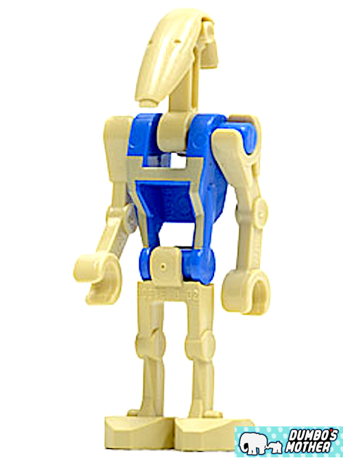 LEGO STAR WARS Battle Droid Blue Torso Tan Insignia Minifigures