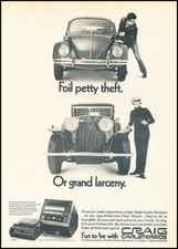 1973 Craig Stereo Rolls Royce VW Vintage Advertisement Print Art Car Ad J751A