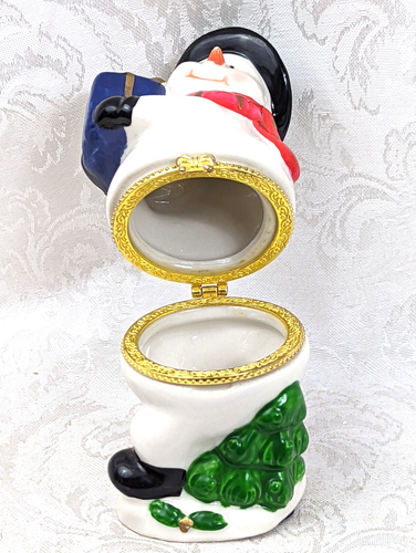 Christmas Snowman Trinket Box - Picture 3 of 6
