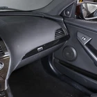 Glossy Piano Black ABS Passenger Dashboard Trim For BMW 6 Series E63 E64 2004-09