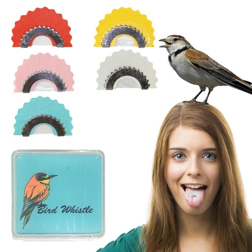 5PCS Funny Bird Whistle Magic Fun Bird Caller Tongue for Kids and Adults Use