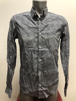 Garcia Jeans Men's Shirt 100% Cotton Size S Color Blue New