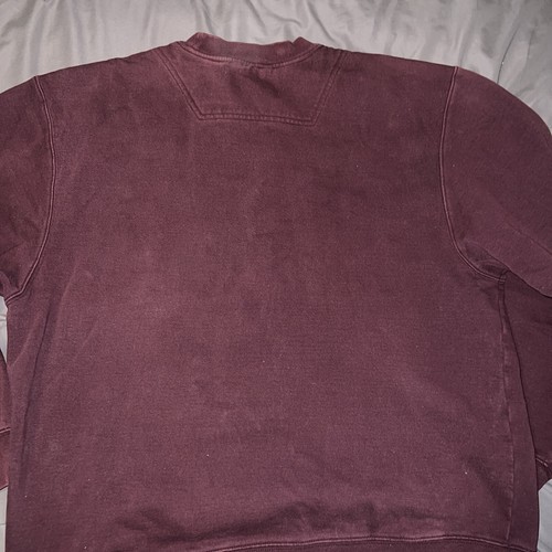 LL BEAN 1912 embroidered spellout crewneck sweatshirt LARGE tag ra21 boxy fit - Picture 9 of 10