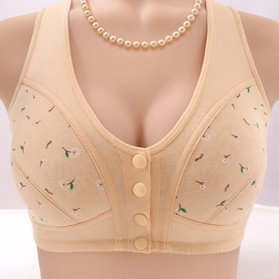 Daisy Bras for Older Women Bra Comfortable Convenient Front Button Fashion