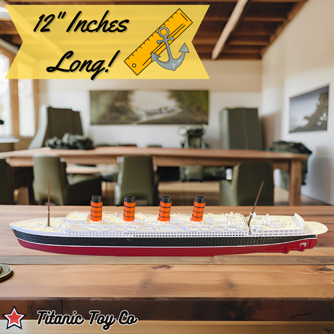 RMS Lusitania Model Ship 1 Ft Long By TitanicToyCo - Titanic Toys For Kids